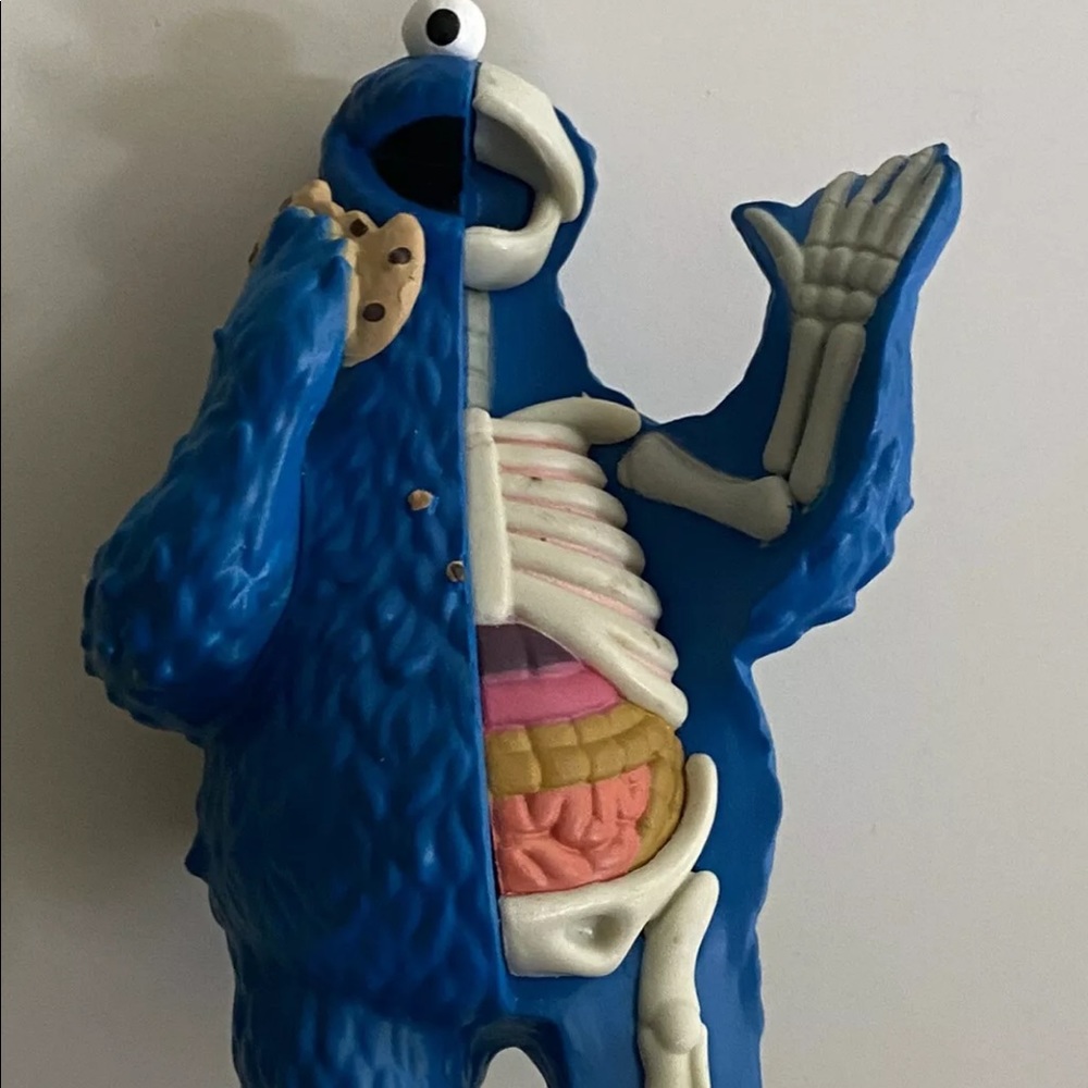 Sesame Street Freeny's Hidden Dissectibles Cookie Monster Mini Figure With Box